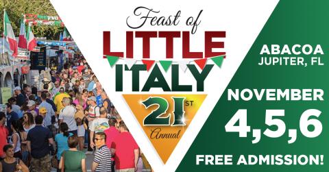 Feast of Little Italy 2023 Downtown Abacoa Jupiter,FL 