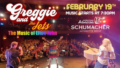 Greegie and the Jets: An Elton John Tribute Band Abacoa Amphitheater Jupiter, FL February 19, 2022