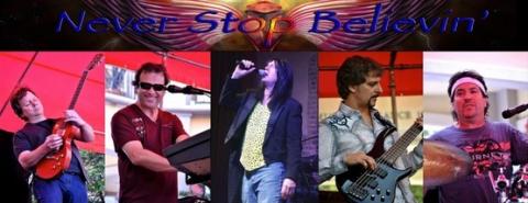 Never stop believin' Journey tribute abacoa amphitheater free concert live band jupiter