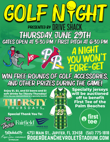 roger dean stadium abacoa golf night