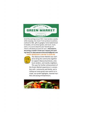 downtown abacoa weekly green market live music