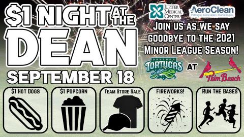 Dollar Night at Roger Dean Chevrolet Stadium September 18, 2021 Jupiter Florida