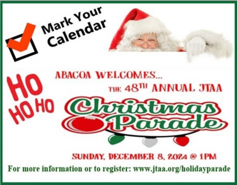 JTAA 48TH ANNUAL CHRISTMAS HOLIDAY PARADE JUPITER FLORIDA ABACOA REGISTER