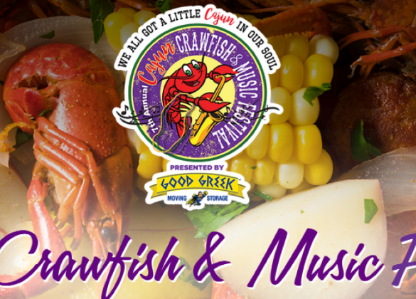 Cajun crawfish music festival live bands crawdads cjun cooking demonstrations